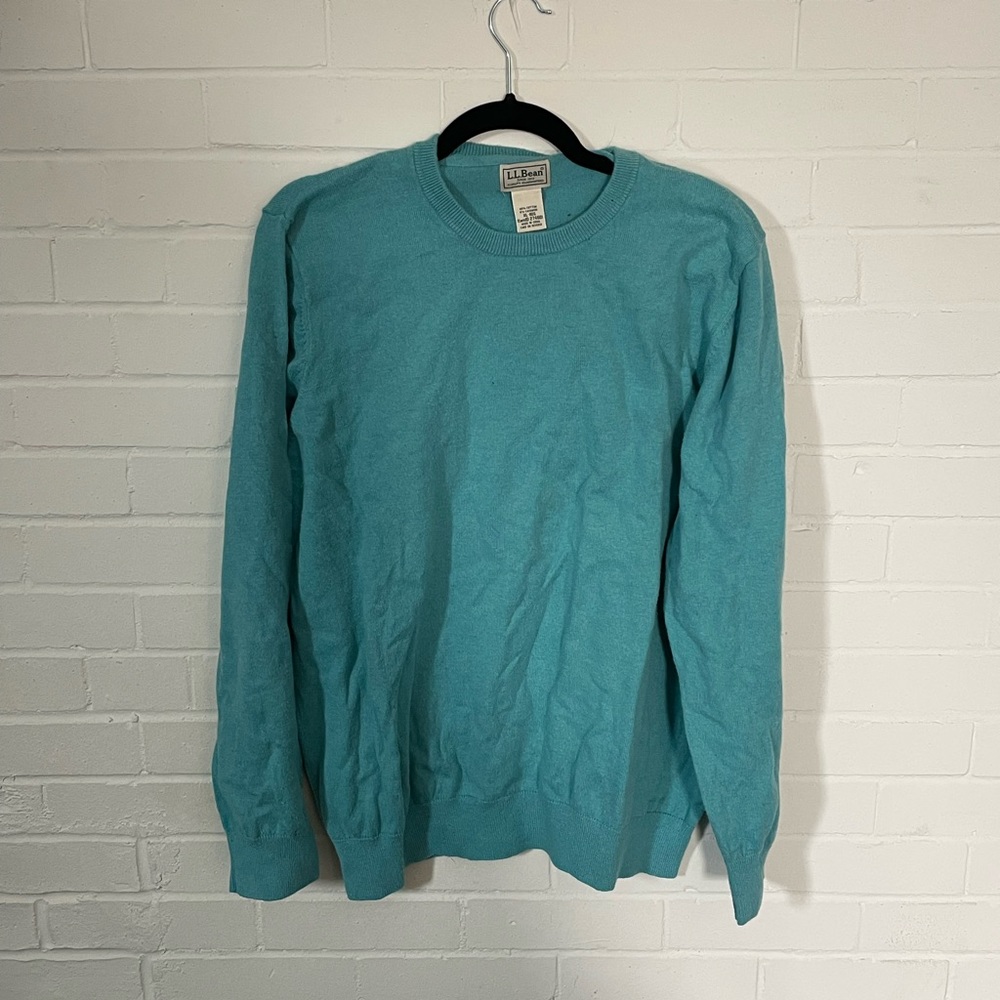 Mens L LLB teal sweater